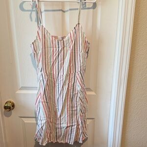 GAP Multicolor Striped Linen Dress